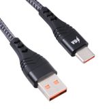  ADC-005 6A USB đến USB-C / Type-C Dải dữ liệu sạc nhanh, chiều dài: 1M (màu đen) 