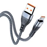  ADC-005 6A USB đến USB-C / Type-C Dải dữ liệu sạc nhanh, chiều dài: 1M (màu đen) 
