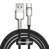  Cáp CAKF000202 CAKF000202 CAUSEE 66W USB sang cáp dữ liệu kim loại USB-C / loại C, chiều dài cáp: 2m (trắng) 