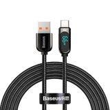  BASEUS CASX020101 66W USB sang USB-C / C / C Cáp dữ liệu sạc nhanh, Chiều dài cáp: 2M (Đen) 