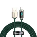  BASEUS CASX020101 66W USB sang USB-C / C / C Cáp dữ liệu sạc nhanh, Chiều dài cáp: 2M (Đen) 