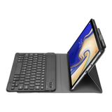  A510 Bluetooth 3.0 Bao da bàn phím Bluetooth siêu mỏng có thể tháo rời cho Samsung Galaxy Tab A 10.1 (2019) T510 / T515, với Khe cắm bút & Giá đỡ (Đen) 