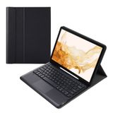  A800B-A Split Bluetooth Bàn phím Bao da có giá đỡ & Slot Pen & Touchpad cho Samsung Galaxy Tab S8 + X800 (Vàng) 