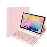  A610B Candy Color Bàn phím Bàn phím Bàn phím Bàn phím Bút có khe cắm cho Samsung Galaxy Tab S6 Lite 10,4 inch SM-P610 / SM-P615 (Băng trắng) 