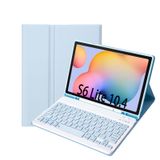  A610B Candy Color Bàn phím Bàn phím Bàn phím Bàn phím Bút có khe cắm cho Samsung Galaxy Tab S6 Lite 10,4 inch SM-P610 / SM-P615 (Băng trắng) 