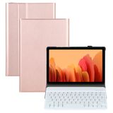  A500S Bàn phím đèn nền Bluetooth có thể tháo rời Ultrathin Vỏ da lật ngang có giá đỡ cho Samsung Galaxy Tab A7 10.4 (2020) T500 / T505 (Đen) 