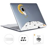  Đối với MacBook Air 13.3 2018 A1932 ENKAY Hat-Prince 3 trong 1 Mẫu Spaceman Vỏ pha lê bảo vệ máy tính xách tay với TPU Bàn phím Film / Phích cắm chống bụi, Phiên bản: EU (Spaceman No.1) 