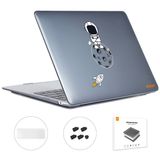  Đối với MacBook Air 13.3 2018 A1932 ENKAY Hat-Prince 3 trong 1 Mẫu Spaceman Vỏ pha lê bảo vệ máy tính xách tay với TPU Bàn phím Film / Phích cắm chống bụi, Phiên bản: EU (Spaceman No.1) 