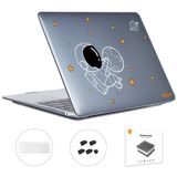  Đối với MacBook Air 13.3 2018 A1932 ENKAY Hat-Prince 3 trong 1 Mẫu Spaceman Vỏ pha lê bảo vệ máy tính xách tay với TPU Bàn phím Film / Phích cắm chống bụi, Phiên bản: EU (Spaceman No.1) 