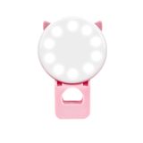  3 chiếc Beauty Selfie Round Live Clip Led ngoài Phim hoạt hình Điện thoại di động Mini Fill Light (Trắng) 