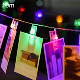  10 m Clip ảnh LED Fairy String Light, 80 đèn LED 3 x Pin AA Hộp Chuỗi Đèn Trang trí Đèn treo trang trí tại nhà, Bữa tiệc tự làm, Đám cưới, Trang trí Giáng sinh 