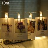  10 m Clip ảnh LED Fairy String Light, 80 đèn LED 3 x Pin AA Hộp Chuỗi Đèn Trang trí Đèn treo trang trí tại nhà, Bữa tiệc tự làm, Đám cưới, Trang trí Giáng sinh 