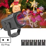  8W Giáng sinh đầy màu sắc xoay Laser ánh sáng khí quyển Giao hàng mẫu ngẫu nhiên EU Cắm với 6 thẻ 