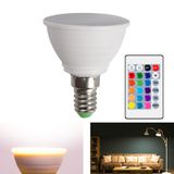  Tiết kiệm năng lượng Đèn LED đổi màu Bóng đèn Trang chủ 15 Màu Làm mờ Nền Trang trí Ánh sáng, Phong cách: Milky White Cove E14 (RGB Trắng ấm) 