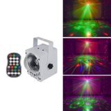  18W 60 Loại mô hình Pha lê Bóng ma thuật Đèn laser gia dụng Đèn chiếu bầu trời đầy sao đầy màu sắc Đèn sân khấu kích hoạt bằng giọng nói, Loại phích cắm: Phích cắm Hoa Kỳ (Đen) 