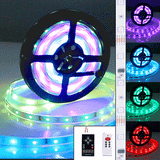  Vỏ chống thấm nước dây nhẹ, chiều dài: 5m, Đèn LED RGB 5050 SMD, 30 LED / m 