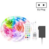  15M 270 LEDs Bluetooth Suit Smart Music Sound Control Light Strip Waterproof 5050 RGB Colorful Atmosphere LED Light Strip With 24-Keys Remote Control(US Plug) 