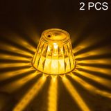  2 PCS 1.5V Diamond Ambience Đèn bàn LED Crystal Night Light, Spec: Chụp đèn 