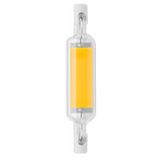  78MM 10W R7S LED COB Dimmer Đèn thủy tinh Đôi đầu cắm nằm ngang (Ánh sáng trắng ấm 220V) 