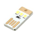  10 PCS Mini Pocket Card USB Keychain Đèn LED Ban đêm (Trắng) 