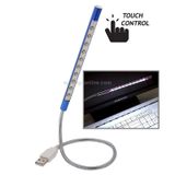  Công tắc cảm ứng di động Đèn LED USB, 10-LED (Đen) 