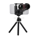  Bộ ống kính máy ảnh quang học quang học quang học phổ quát 12X, phù hợp với chiều rộng như điện thoại di động 5,5cm-8,5cm (màu trắng) 