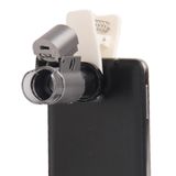  Kính lúp kính hiển vi điện thoại di động kỹ thuật số Zoom 65X với Đèn LED & Clip cho Galaxy Note III / N9000 / i9500 / iPhone 5 & 5S & 5C 