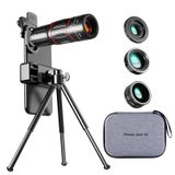  Điện thoại di động Kính viễn vọng kính kính kính kính kính kính kính thống khổ 28x + góc rộng 0,6x + Macro 20x + Fisheye 198 độ 