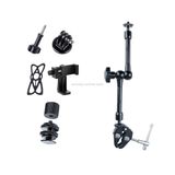  11 inch có thể điều chỉnh ma sát khớp nối Magic Arm + Clip vuốt lớn với kẹp điện thoại (Đen) 