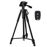  3388 1.3m Chân đế máy ảnh Live Selfie Tripod DV SLR cho điện thoại di động (Đen) 