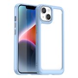  Dành cho iPhone 15 Ốp lưng điện thoại TPU + TPU đầy màu sắc (Màu xanh da trời) 