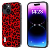  Dành cho iPhone 15 Plus ABEEL Black Edge Leopard Phone Case (Leopard Print) 