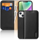  Dành cho iPhone 15 Plus DUX DUCIS Hivo Series Da bò + PU + TPU Flip Phone Case (Màu đỏ) 