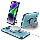  Dành cho iPhone 15 Plus MagSafe Magnetic Holder Phone Case (Màu tím) 