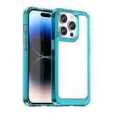  Dành cho iPhone 15 Pro Dòng điện thoại Acrylic + TPU đầy màu sắc (Đỏ) 