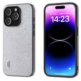  Dành cho iPhone 15 Pro ABEEL Diamond Black Edge Phone Case (Kim cương cầu vồng) 