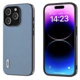  Dành cho iPhone 15 Pro ABEEL Haze Texture PU Phone Case (Màu xanh hoàng hôn) 
