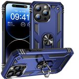  Cho iPhone 15 Pro Max Ốp điện thoại TPU + PC chống sốc có giá đỡ (Màu bạc) 
