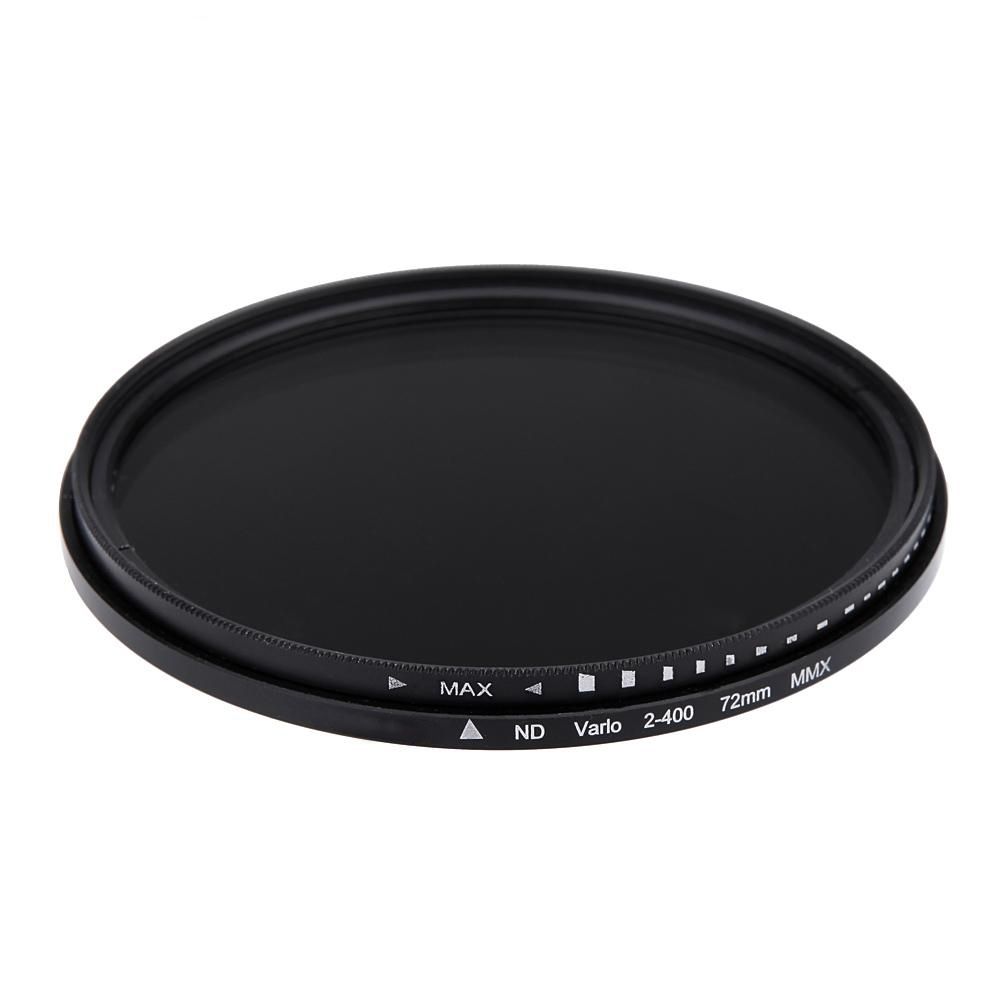  Bộ lọc biến đổi mật độ trung tính 72mm ND Fader ND 2 đến ND 400 Filter (Đen) 