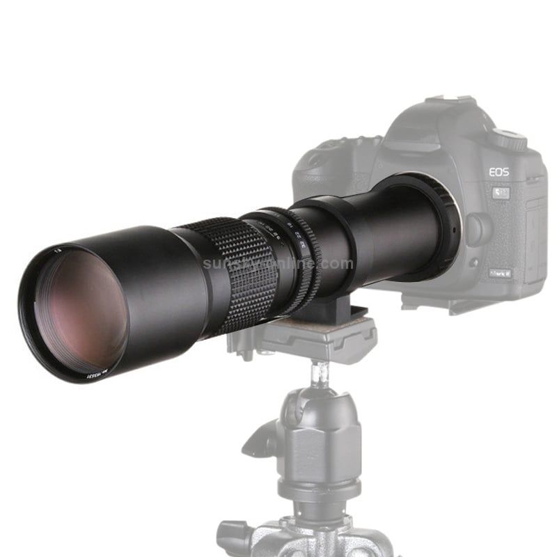  Lightdow 500mm F8-F32 Chụp ảnh xa bằng tay T-Mount SLR Chụp ảnh Ống kính lấy nét cố định 