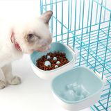  Chó và Mèo chống sặc ăn Nước Treo Bowl Creative nhựa Pet Bowl, Kiểu: Chống sặc (Blue) 