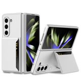  Dành Cho Samsung Galaxy Z Fold5 Bao Da Điện Thoại Siêu Mỏng GKK Có Khe Cắm Thẻ (Kết Cấu Sợi Carbon) 