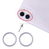  2 PCS Camera sau Ống kính bằng kính Vòng bảo vệ bằng kim loại Vòng đeo cho iPhone 11 (Bạc) 