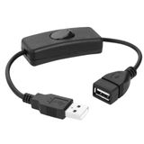  28cm USB 2.0 A Cáp mở rộng Nam sang Nữ có Công tắc 