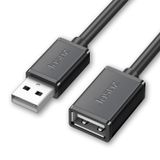  3 chiếc Cáp dữ liệu mở rộng lõi đồng USB sang nữ, màu: Đen 8m 
