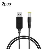  2 chiếc DC 5V đến 12V USB Cáp tăng áp Bộ định tuyến nguồn di động Dây nguồn 