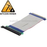  Bộ mở rộng thẻ PCI Express 16X Riser Bộ điều hợp ruy-băng cáp mở rộng linh hoạt, Chiều dài cáp: 15cm 