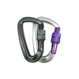  2 chiếc AD802N 8cm Hợp kim nhôm Leo núi Khóa ba lô hình chữ D Leo núi võng ngoài trời Khóa an toàn, Giao hàng ngẫu nhiên màu 