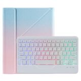  B011S Vỏ đèn nền Bluetooth Bàn phím Bluetooth có giá đỡ tam giác & khe cắm bút cho ipad Pro 11 inch 2021 & 2020 & 2018 / air 4 10,9 inch (Mẫu kim cương đen) 