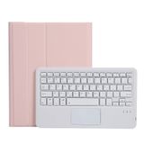  A11B-A Texture Texture Square Keycap Bàn phím Bluetooth Bao da có điều khiển cảm ứng cho iPad Air 4 2020 10.9 / Pro 11 Inch 2021 & 2020 & 2018 (Dark Green) 